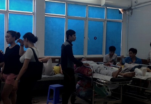 Gần một nửa số ca nhập viện tại Bệnh viện Việt Đức trong những ngày nghỉ lễ là do tai nạn giao thông.